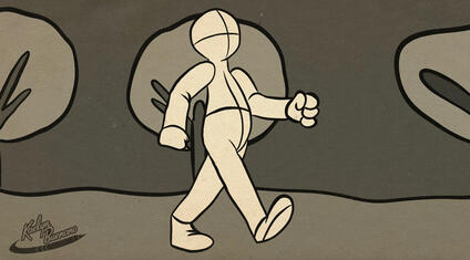 Kaelyn Buenano Walk Cycle 2D Animation 2026
