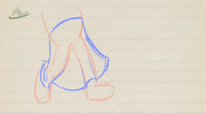 Kaelyn Buenano Skirt Walk Cycle Test 2D Animation 2026